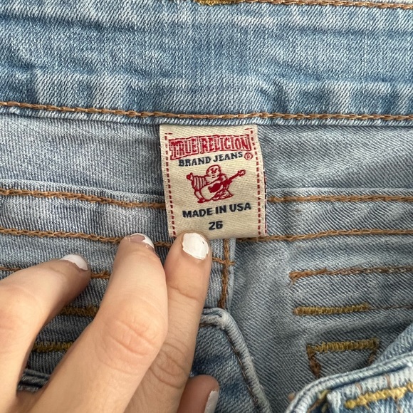 Light Wash True Religion Skinny Jeans - Picture 3 of 3